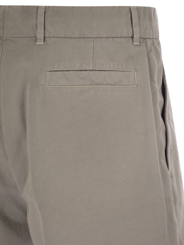 Cotton gabardine bermuda shorts - BRUNELLO CUCINELLI - BALAAN 4