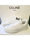 Trainer Calfskin Lace Up Low Top Sneakers White - CELINE - BALAAN 2