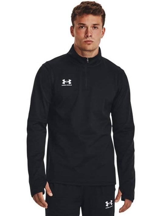 Men's Challenger Mid Layer High Neck Long Sleeve T-Shirt Black - UNDER ARMOUR - BALAAN 2