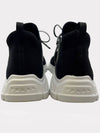 Men's Logo Knit Low Top Sneakers Black - PRADA - BALAAN 5