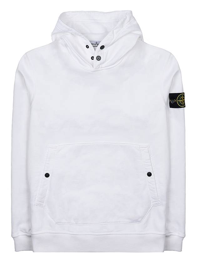 Garment Dyed Hoodie White - STONE ISLAND - BALAAN 2