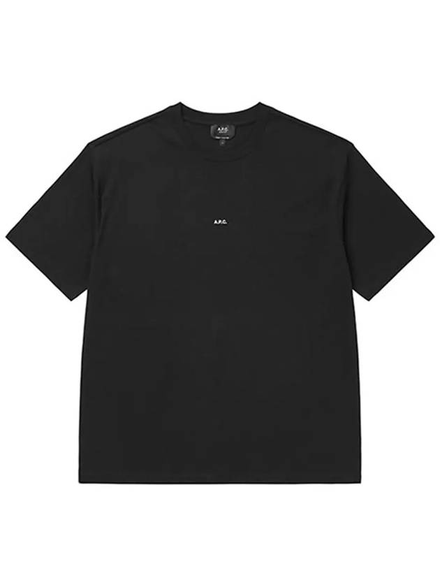 Micro Logo Short Sleeve T-Shirt Black - A.P.C. - BALAAN 4