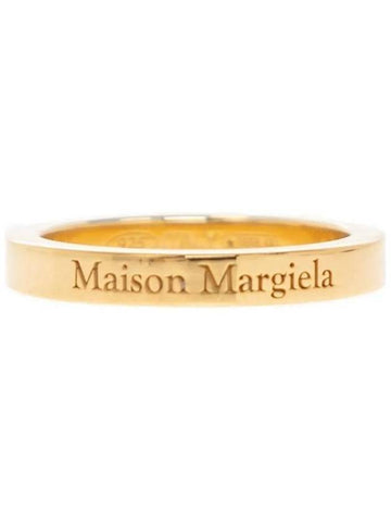 Engraving Logo Palladium Ring Gold - MAISON MARGIELA - BALAAN 1