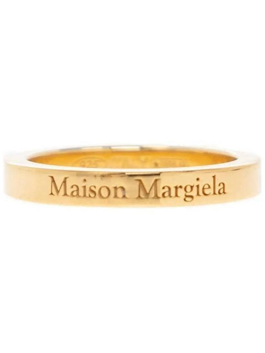 Engraving Logo Palladium Ring Gold - MAISON MARGIELA - BALAAN.