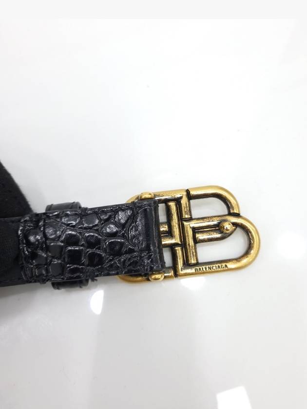 BB thin belt black 85 - BALENCIAGA - BALAAN 3