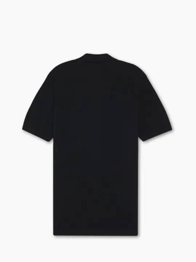 Fox Head Patch Cotton Polo Shirt Black - MAISON KITSUNE - BALAAN 3