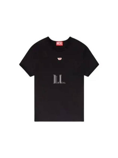 T Uncutie Long D Short Sleeve T-Shirt Black - DIESEL - BALAAN 2