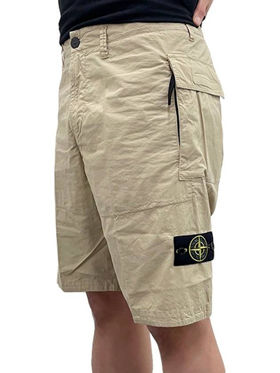 Compass Badge Bermuda Shorts Beige - STONE ISLAND - BALAAN 2