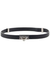 Point Rock Leather Belt Black - BOTTEGA VENETA - BALAAN.