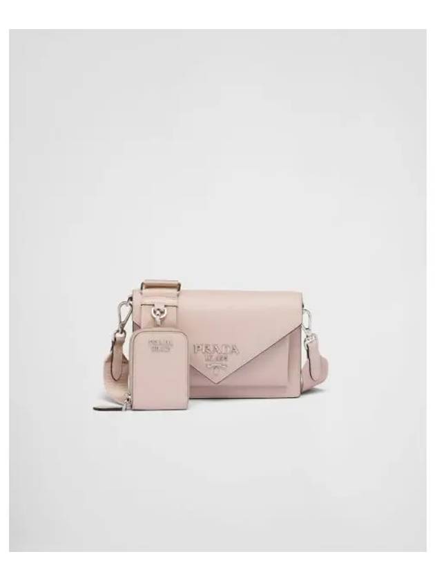 Saffiano Leather Mini Shoulder Bag Pink - PRADA - BALAAN 2