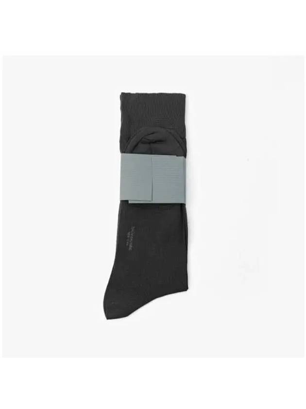 Men's Diagonal Light Weight Midi Socks Dark Grey - THOM BROWNE - BALAAN 4