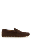 Gommino Bubble Suede Driving Shoes Brown - TOD'S - BALAAN 1