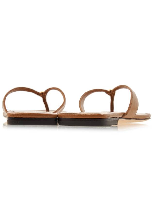 tongue strap leather flip flops - TORY BURCH - BALAAN 5