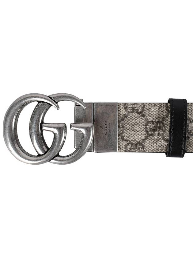 GG Marmont Reversible Leather Belt Beige - GUCCI - BALAAN 6