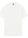 RWB Pocket Interlock Cotton Short Sleeve Polo Shirt White - THOM BROWNE - BALAAN 3