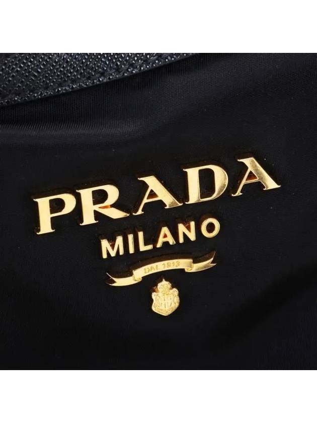 Tessuto Nylon Saffiano Tote Shoulder Bag Black - PRADA - BALAAN 6