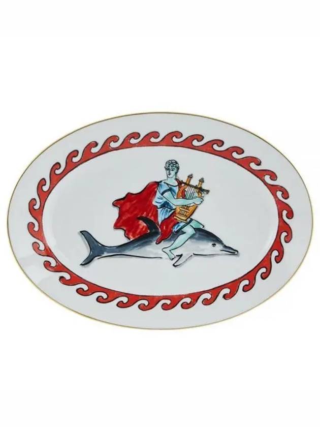 IL VIAGGIO DI NETTUNO Oval flat platter 33cm 004RG00 FVS130 01 0340 G00130001 - GINORI - BALAAN 1