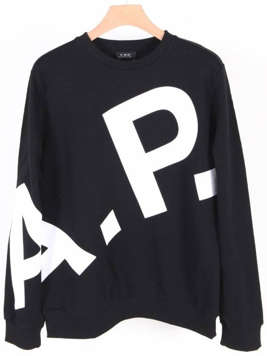 Cory Big Logo Cotton Sweatshirt Black - A.P.C. - BALAAN 2