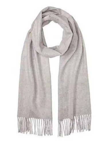 Johnstones of Elgin Cashmere Scarf HA0100 SILVER Unisex - JOHNSTONS OF ELGIN - BALAAN 1