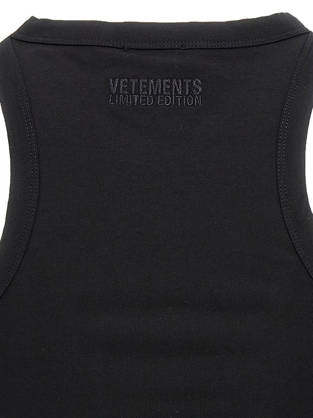 Vetements 'Oval Logo' Tank Top - VETEMENTS - BALAAN 4