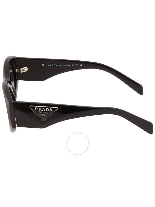 Eyewear Triangle Logo Oval Frame Sunglasses - PRADA - BALAAN 4