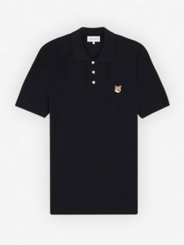 Men s Foxhead Patch Regular Polo LM00208KJ7002 Black - MAISON KITSUNE - BALAAN 4