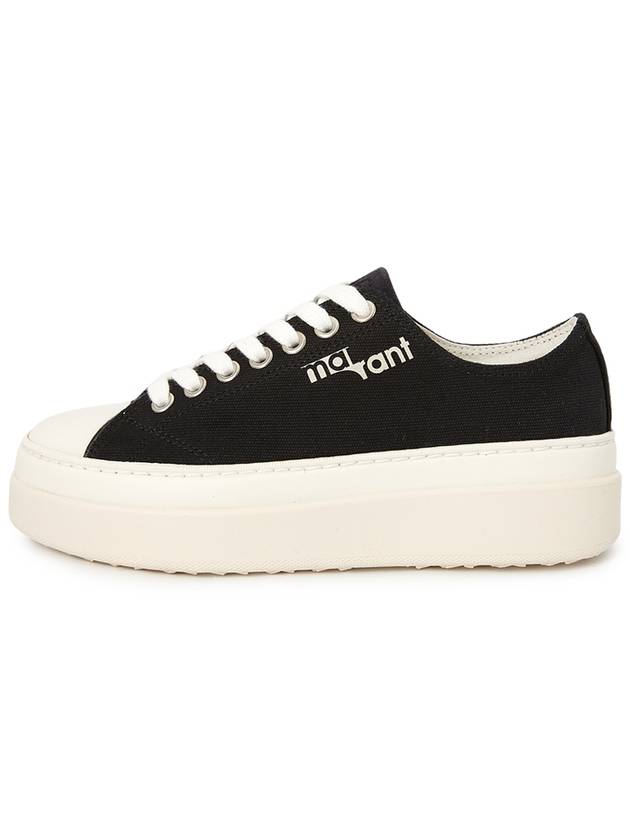 Austin Logo Print Platform Low Top Sneakers Black - ISABEL MARANT - BALAAN 4