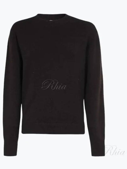 Crew Neck Knit Top Brown - FENDI - BALAAN 2