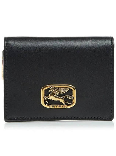 Pegasus Gold Half Wallet Black - ETRO - BALAAN 1