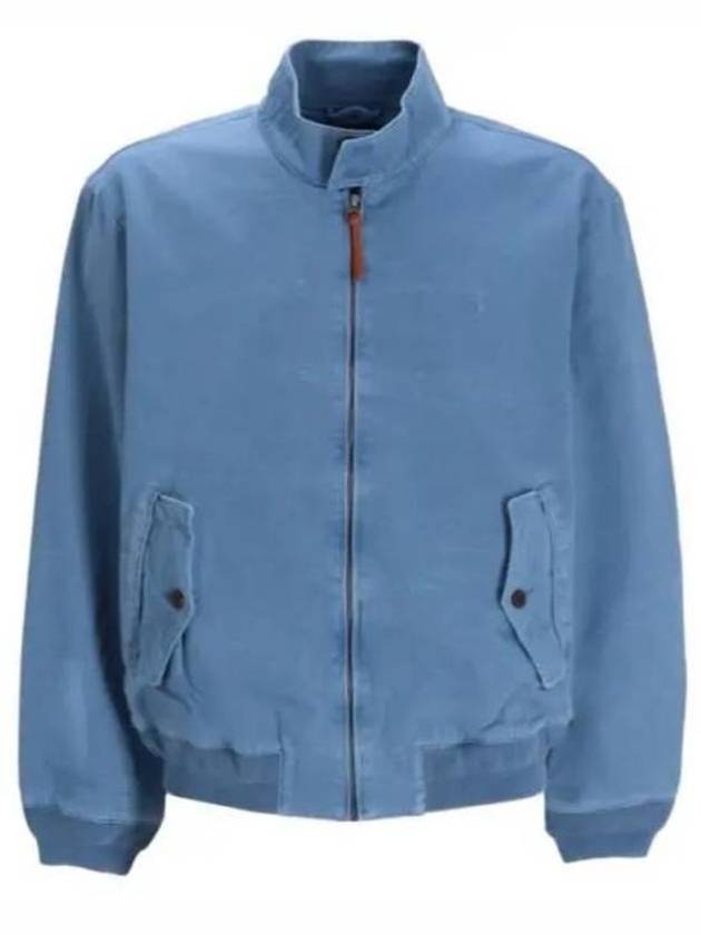 Stand Up Collar Bomber Jacket Vessel Blue - POLO RALPH LAUREN - BALAAN 2