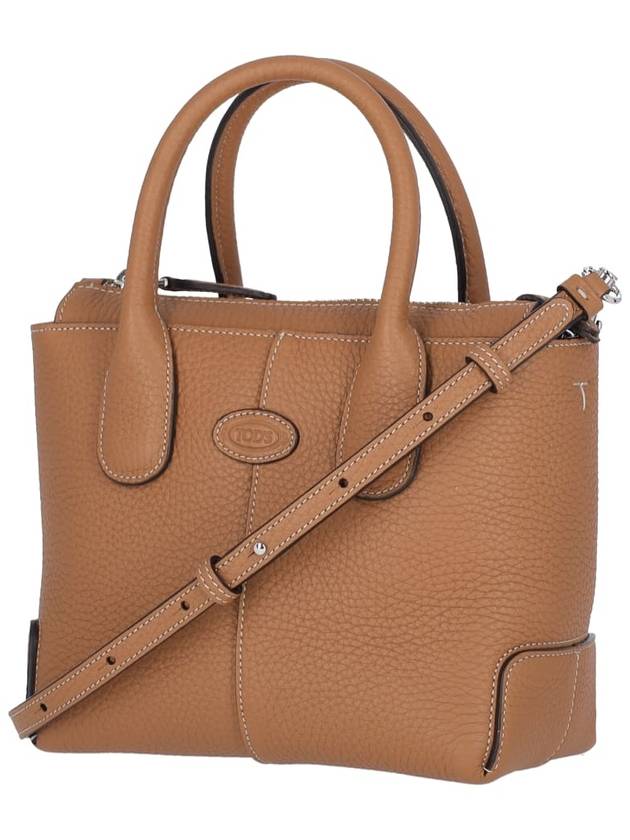 Di Leather Tote Bag Brown - TOD'S - BALAAN 3