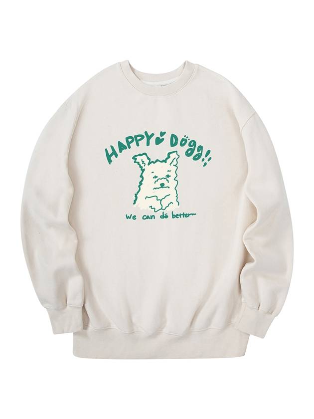 Happy Doggy Sweatshirt Cream - RADINEO - BALAAN 2