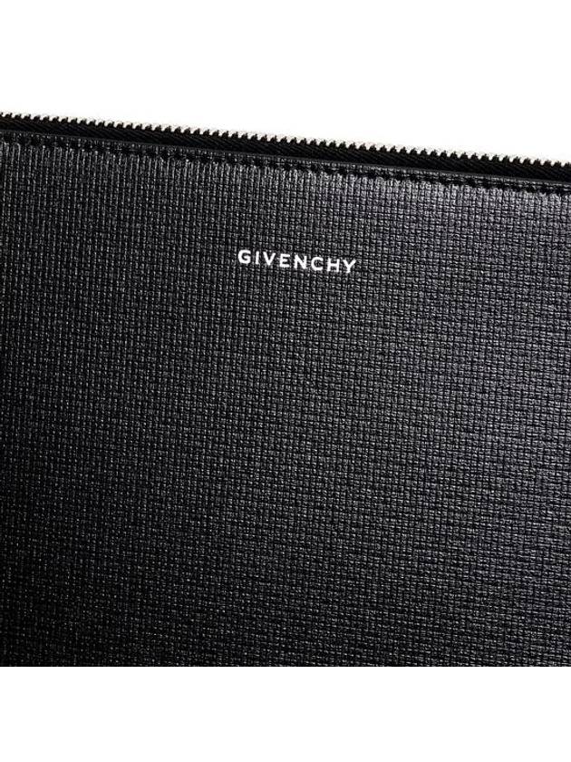 4G Classic Leather Large Clutch Bag Black - GIVENCHY - BALAAN 7