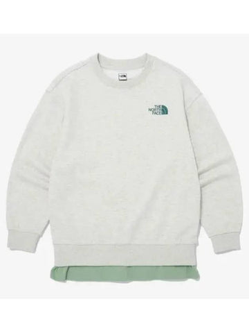 The North Face KIDS School Day Sweatshirt NM5MQ04S OAT - THE NORTH FACE - BALAAN 1