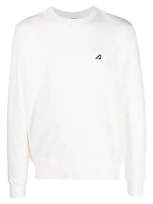 Logo Embroidery Crew Neck Sweatshirt White - AUTRY - BALAAN 2