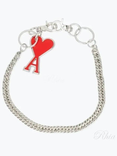 Heart Logo Chain Key Holder Red - AMI - BALAAN 2