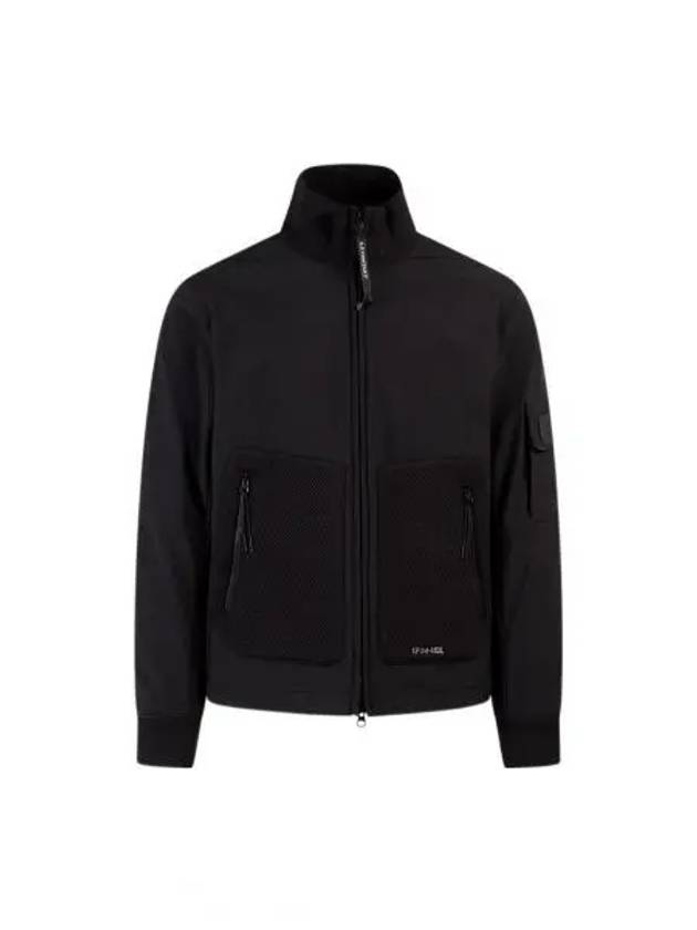 Men's Logo Patch Pocket Zip-Up Jacket Black - CP COMPANY - BALAAN 2