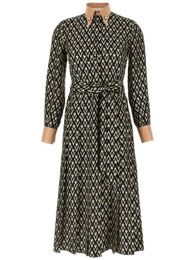 Valentino Garavani Valentino Garavani 'Toute La V' Midi Dress - VALENTINO - BALAAN 1