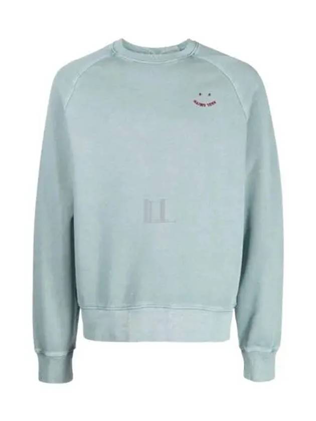 Embroidered Logo Long Sleeve Sweatshirt Blue - PAUL SMITH - BALAAN 2