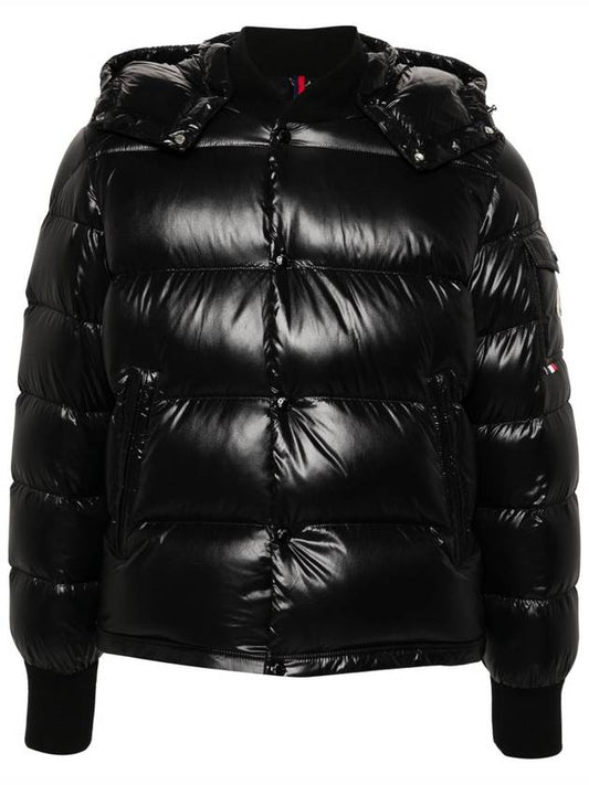 MALJASSET Logo Patch Black Padded Jacket J2091 1A00006 5963V 999 - MONCLER - BALAAN 1