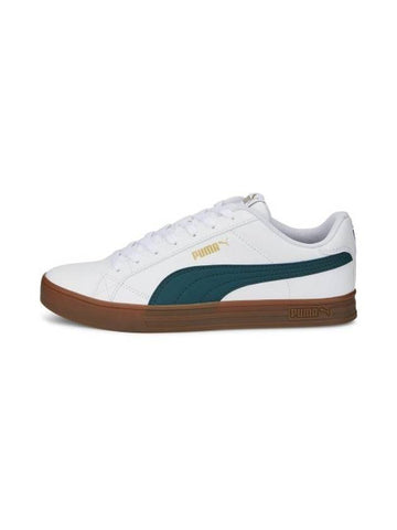 Smash Vulc V3 Lo Low Top Sneakers Green White - PUMA - BALAAN 1