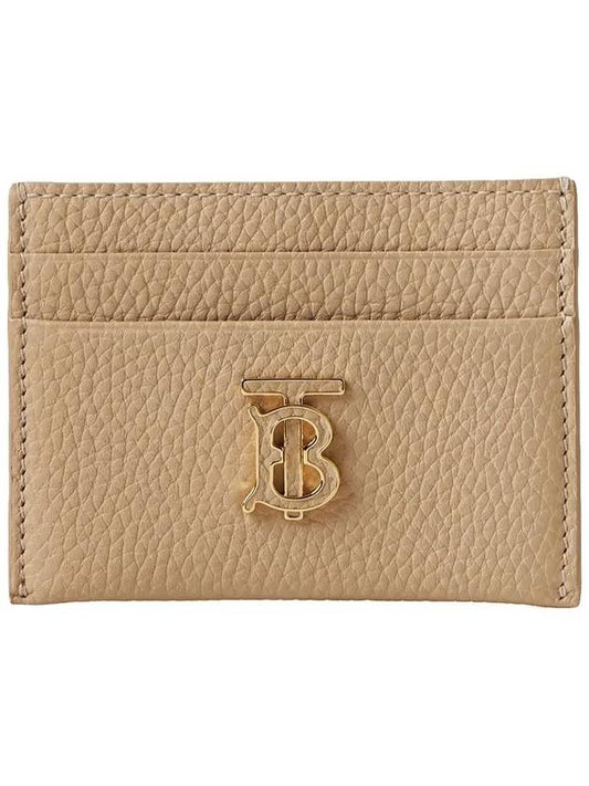 TB Grainy Leather Card Wallet Haute Beige - BURBERRY - BALAAN 2