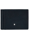 Meisterst ck 6CC Soft Grain Money Clip Half Wallet Navy - MONTBLANC - BALAAN 2