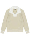 Drew Color Scheme Yokoeri Half Zip Up Sweatshirt DF41LT01BEIGE - DRUH GOLF - BALAAN 1