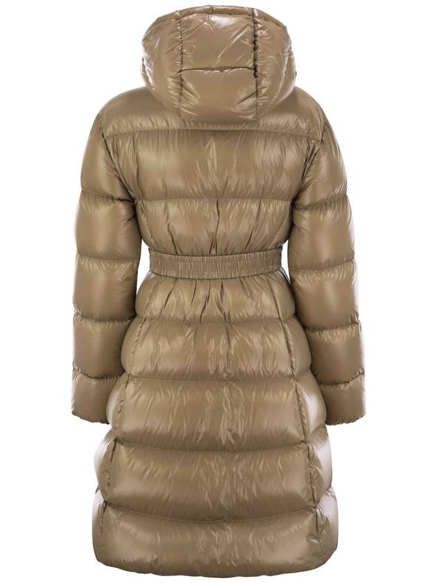 BELLEVUE - Long down jacket with hood - MONCLER - BALAAN 2