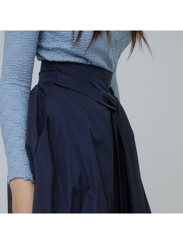 TAFFTA WIDE SKIRT PANTS NY navy - TIBAEG - BALAAN 4