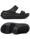 Classic Crush Sandals Black 207670 001 - CROCS - BALAAN 1