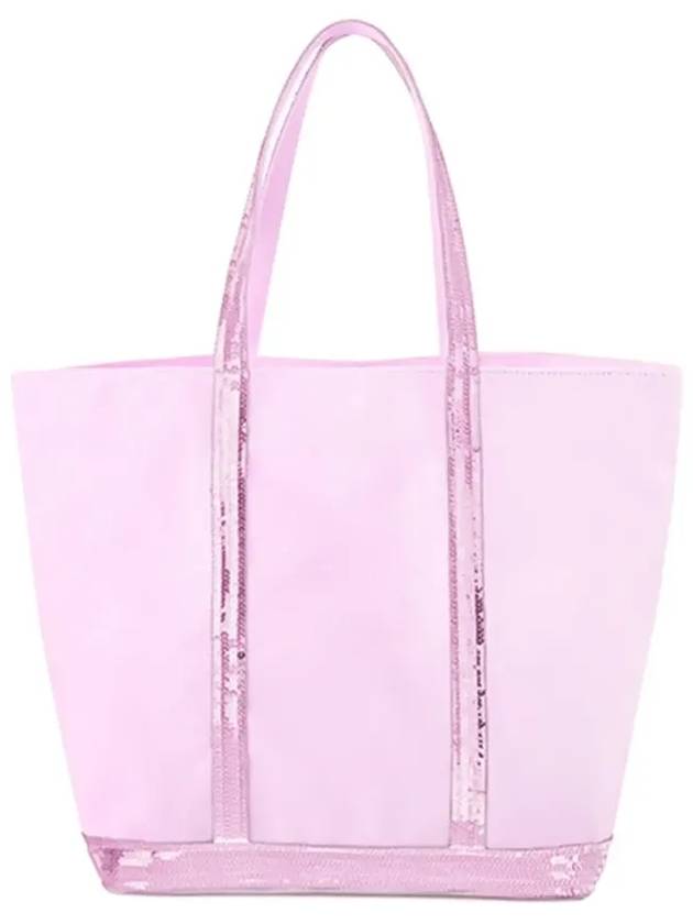 Cabas Moyen Sequin Tote Bag Pink - VANESSA BRUNO - BALAAN 5