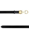 Gancini Horsebit Gold Logo Leather Belt Black - SALVATORE FERRAGAMO - BALAAN 2