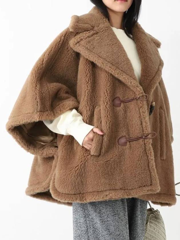 Shearling Cape Brown - MAX MARA - BALAAN 3